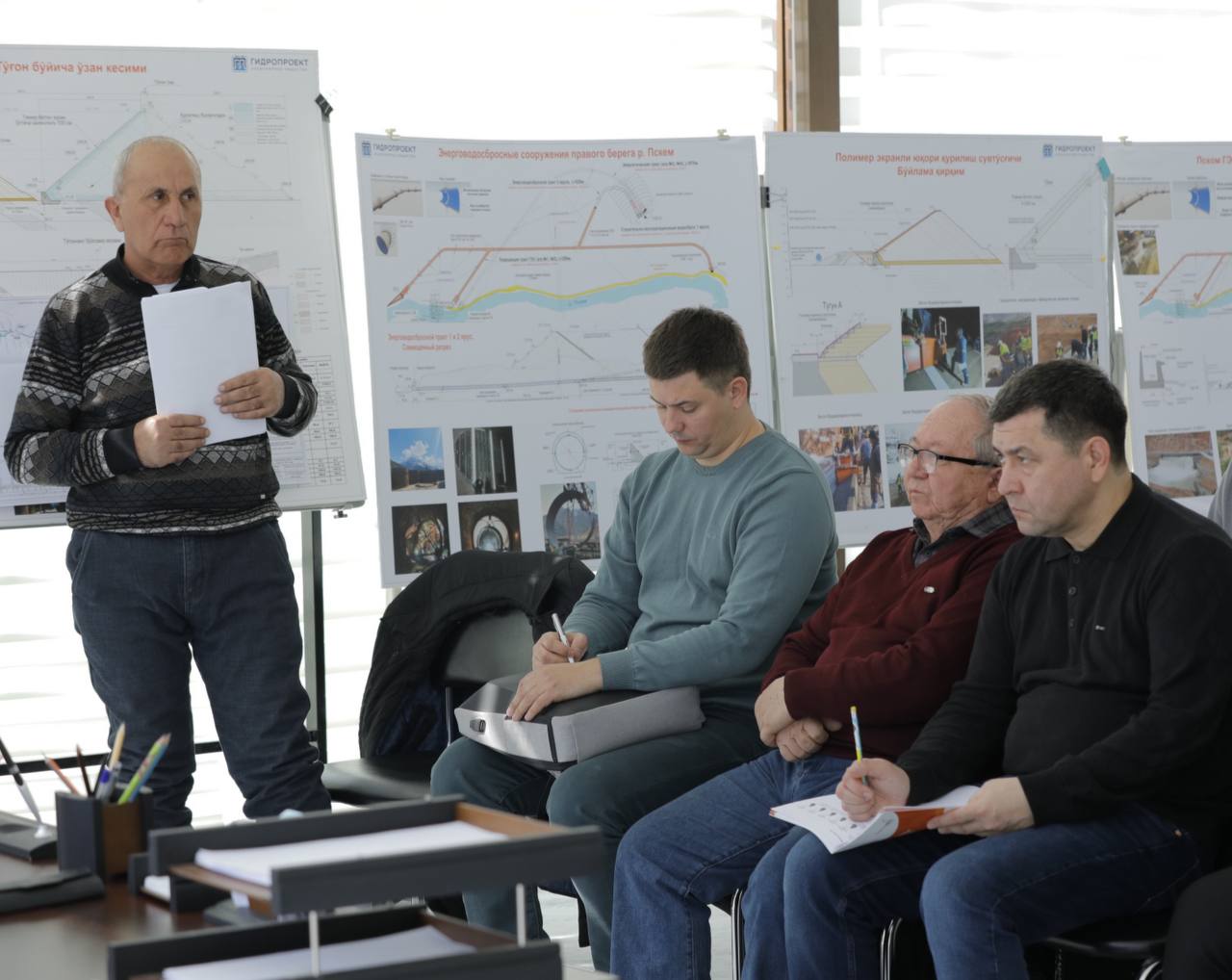 На объекте Пскемской ГЭС состоялось совещание по вопросам строительства