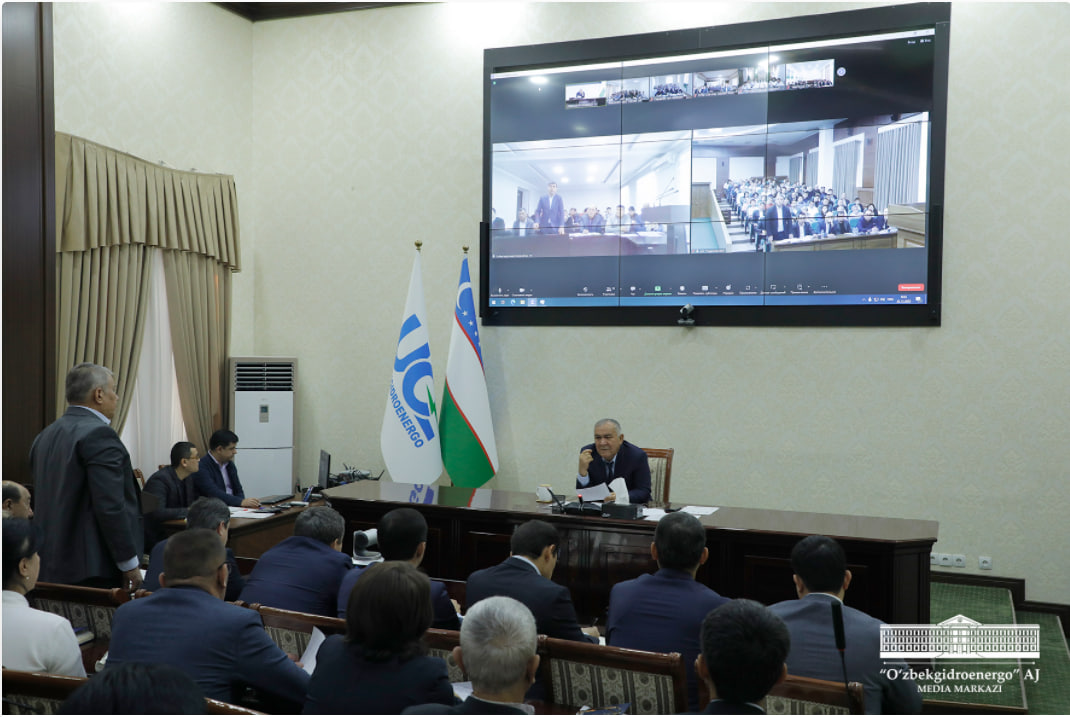 Состоялось собрание АО «Узбекгидроэнерго», посвященное итогам деятельности за 2023 год